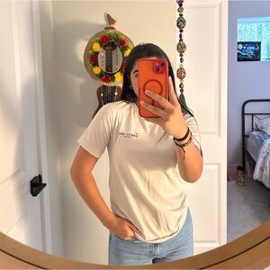 Cream sunrise shack tee